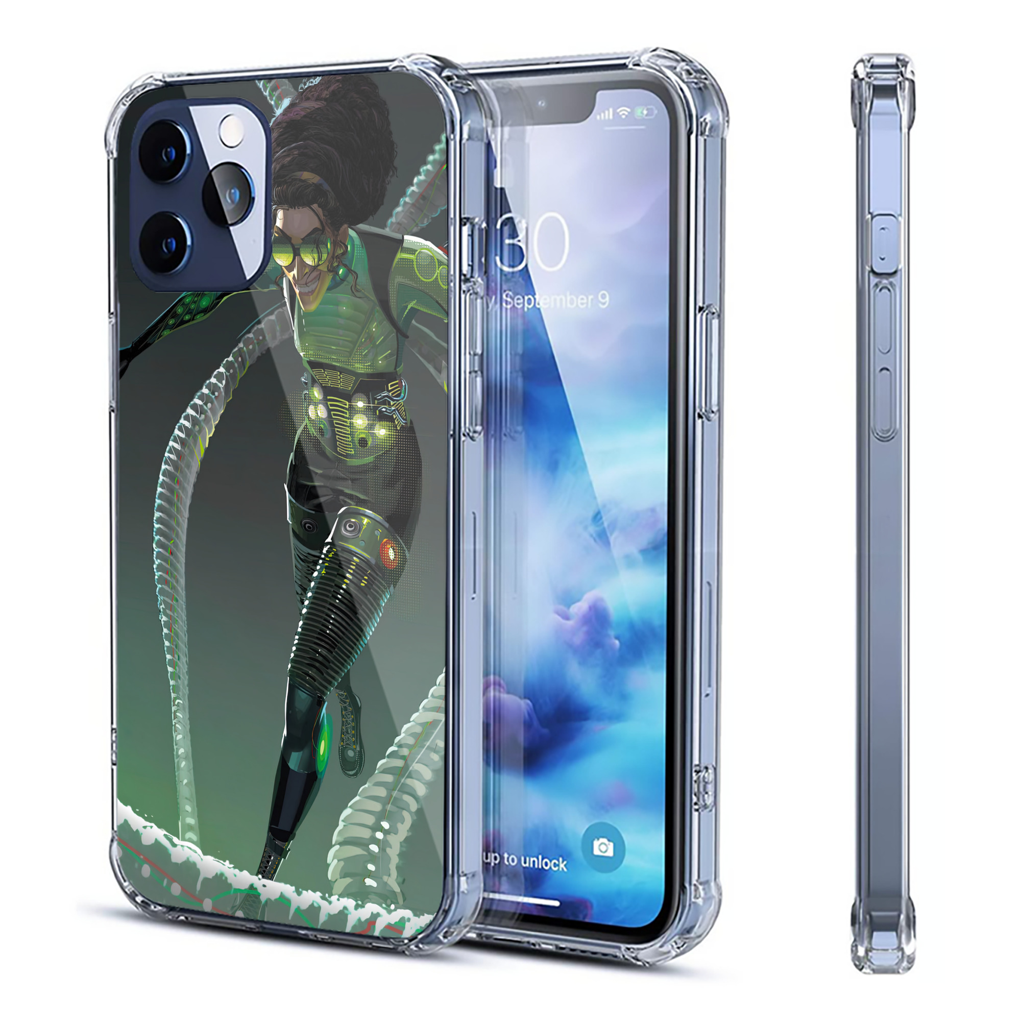 （画像用） Spider Man スパイダーマン 【iPhone 12シリーズ対応】透明スマホケース（クリアソフトケース）